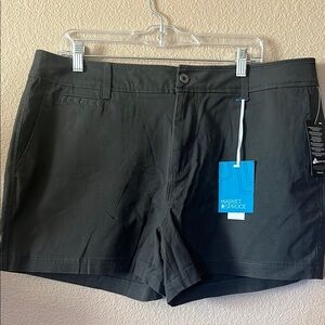 Market & Spruce Dark Gray Chino Shorts